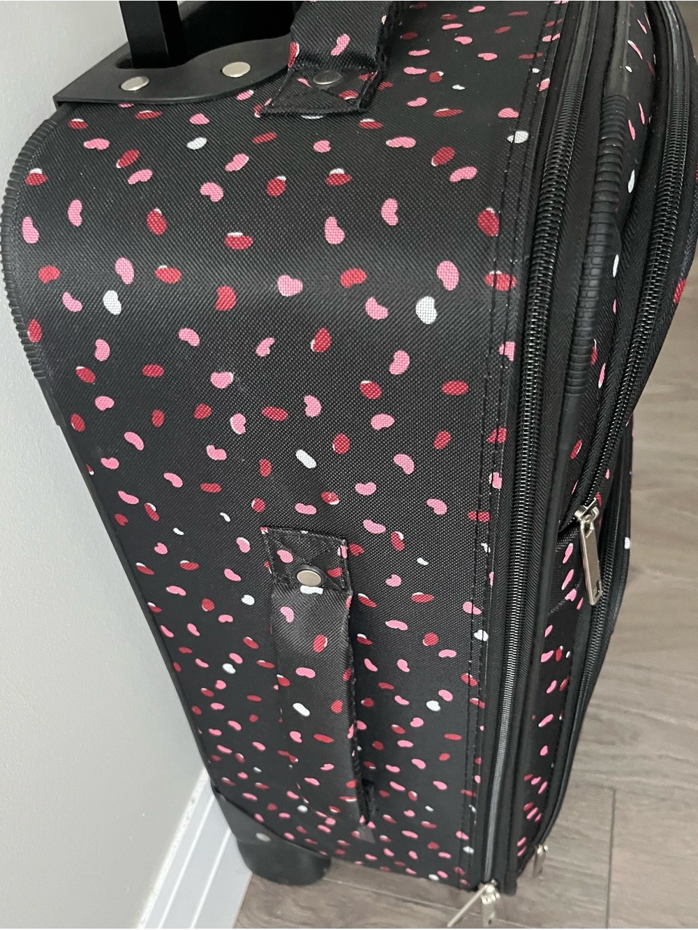 Jetstream Black Carry-On with Pink & White Dot Print - Picture 5 of 12